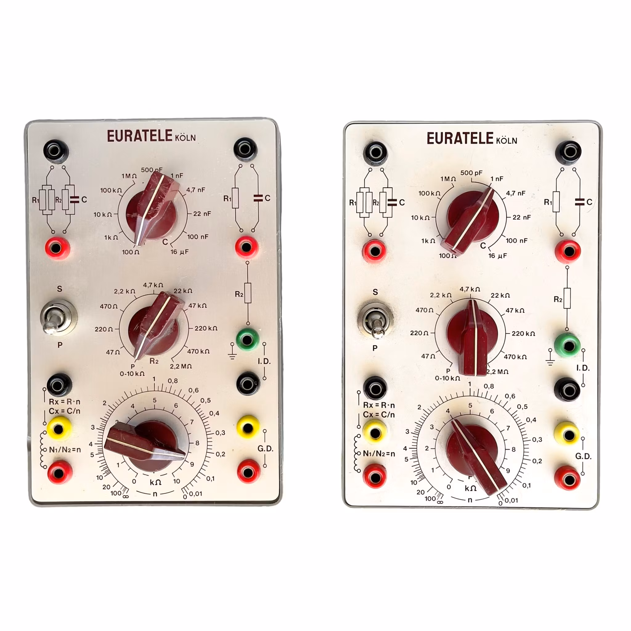 4 Delar EURATELE Köln - AM/FM Abgleich sändare Typ 412 (komplett set)