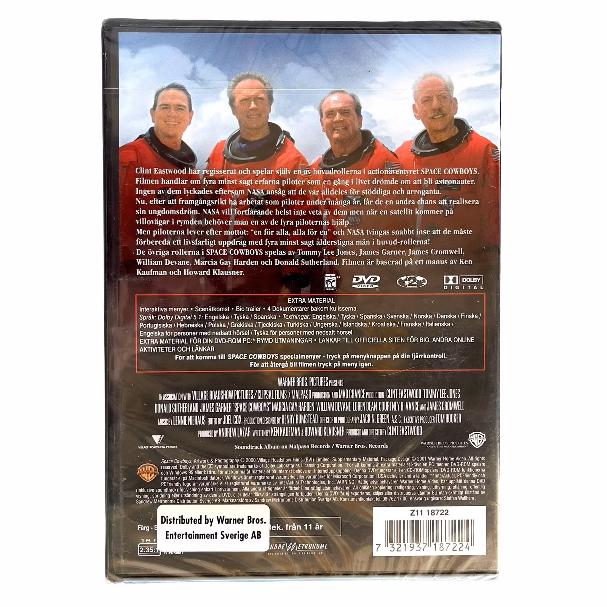Space Cowboys (2000) - Inplastade / Oöppnade DVD - Clint Eastwood, Tommy Lee Jones