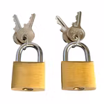 Anchor Hänglås 350/35 - 2 st med nycklar - Vintage i original kartong