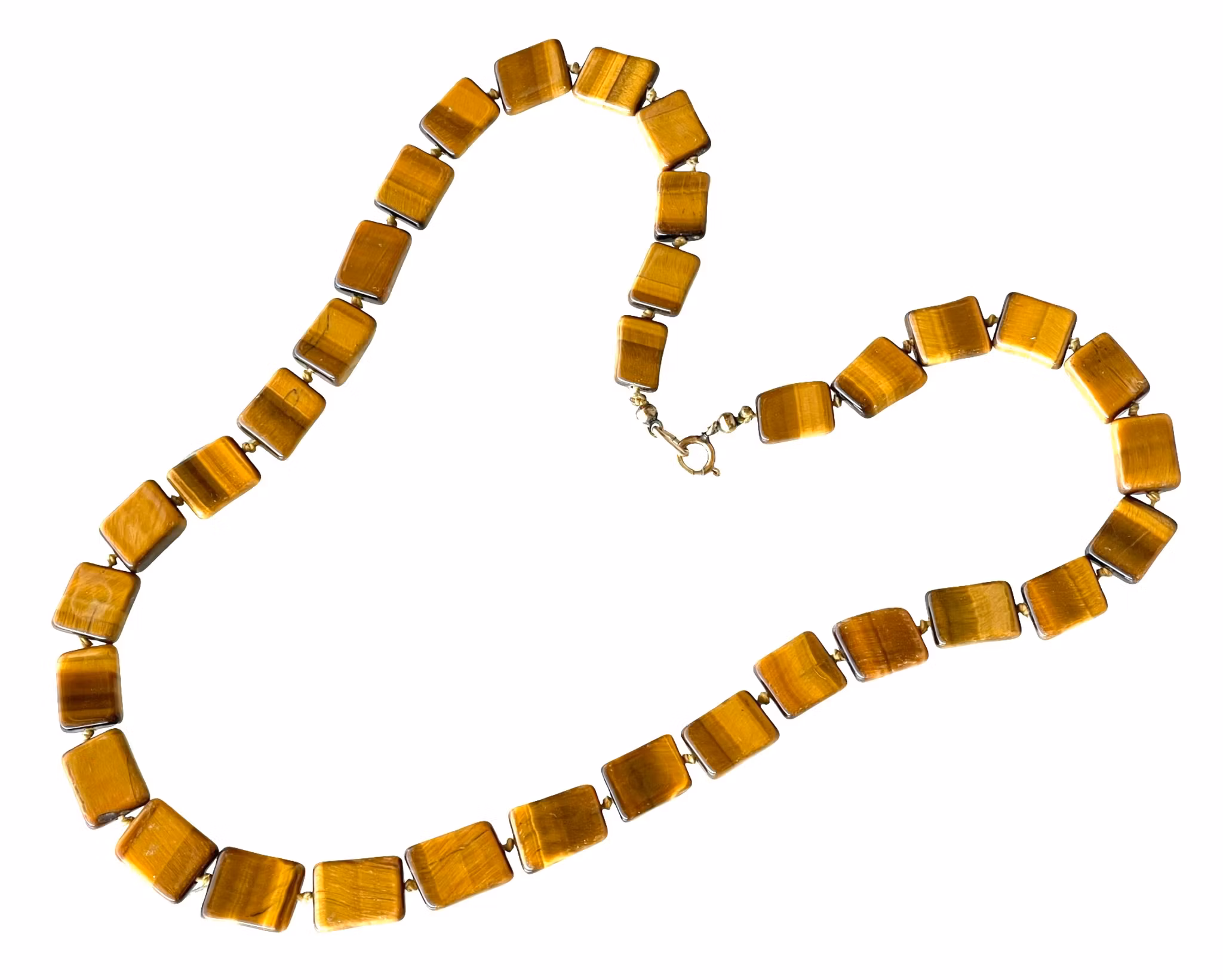 Vintage Halsband i tigeröga - Natursten