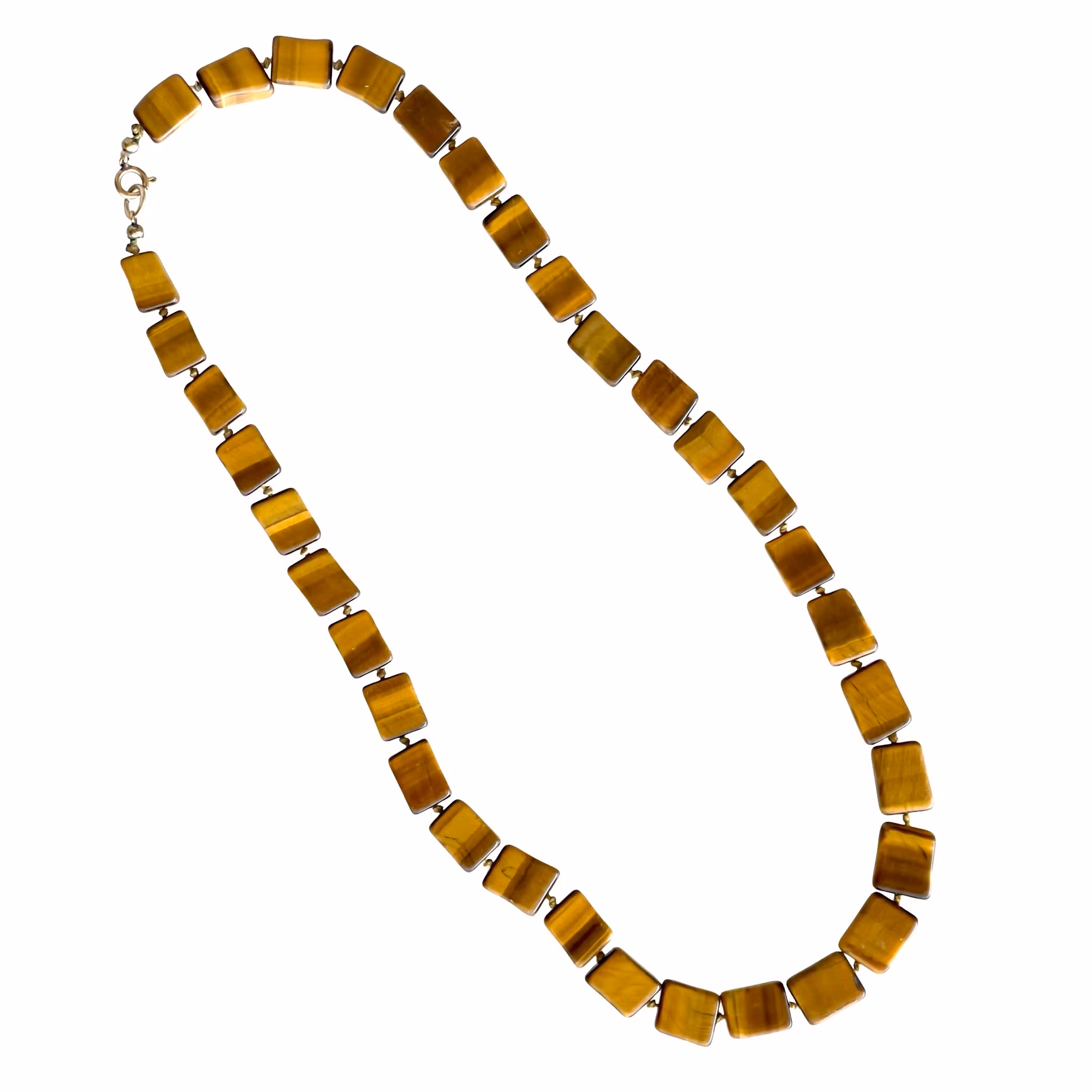 Vintage Halsband i tigeröga - Natursten