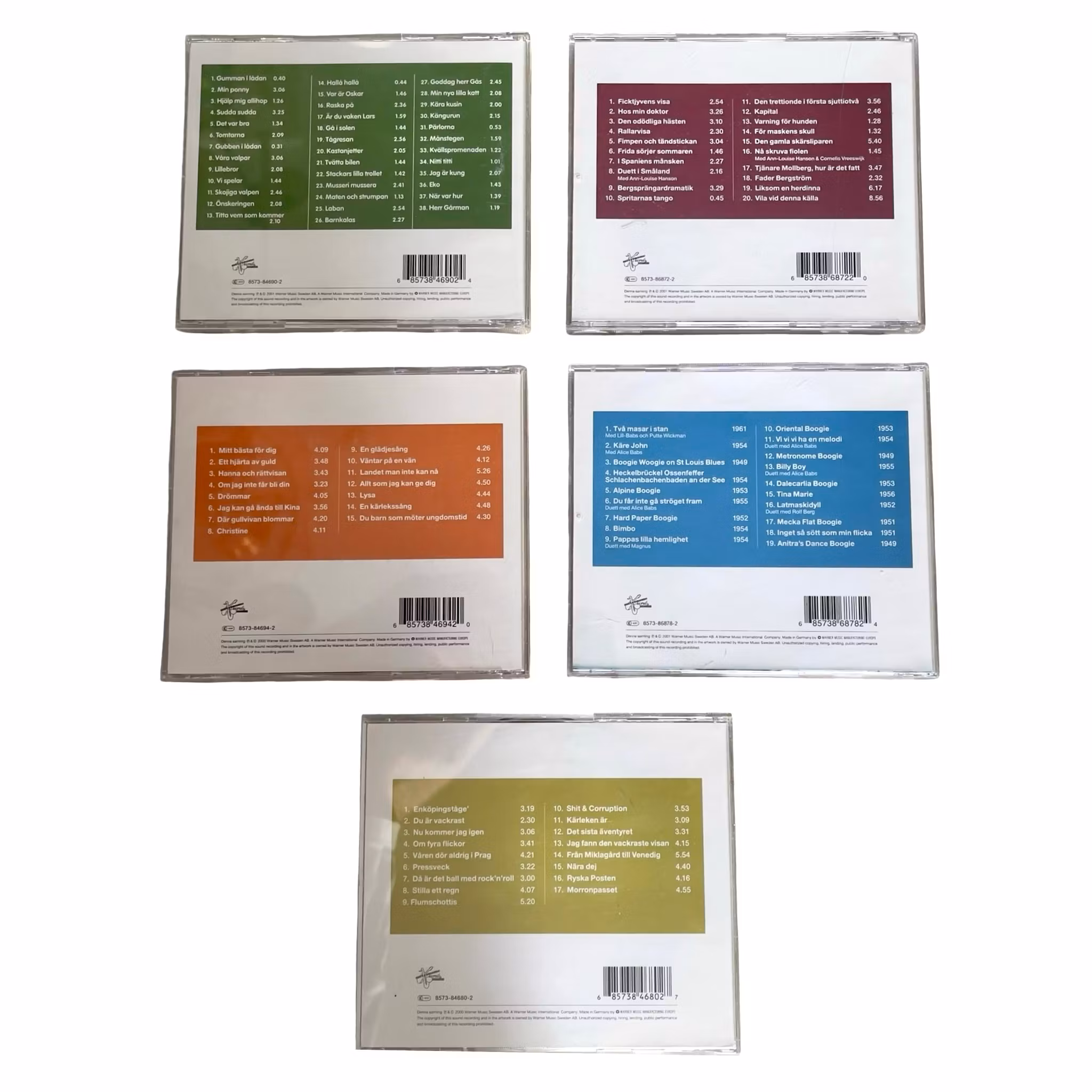 CD samling - Guldkorn (5 st) Svensk musik