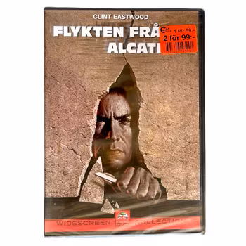 Flykten från Alcatraz (1979) - Thriller med Clint Eastwood - Inplastade / Oöppnade DVD