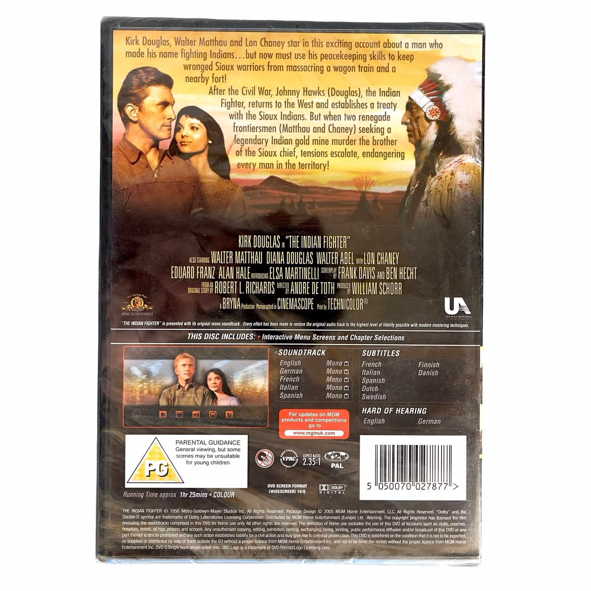 The Indian Fighter - Western med Kirk Douglas - Inplastade / Oöppnade DVD