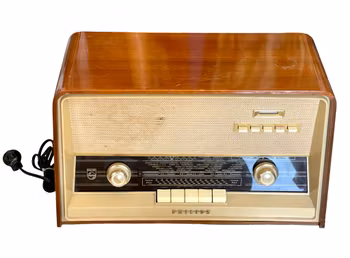 Vintage-Radio – Philips Retro-Tischradio aus Holz
