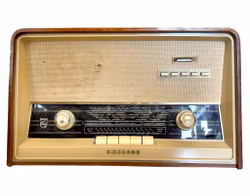 Vintage radio - Philips retro træbordradio