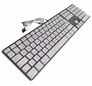 Apple USB-Tastatur (A1243) – in voller Größe mit Ziffernblock – schwedisches Layout