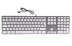 Apple USB tangentbord / Keyboard (A1243) - fullstor med numerisk del - svensk layout