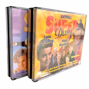 6 st CD skivor - Svenska dansband / Super Dans - Toppskick - Komplett låtlista