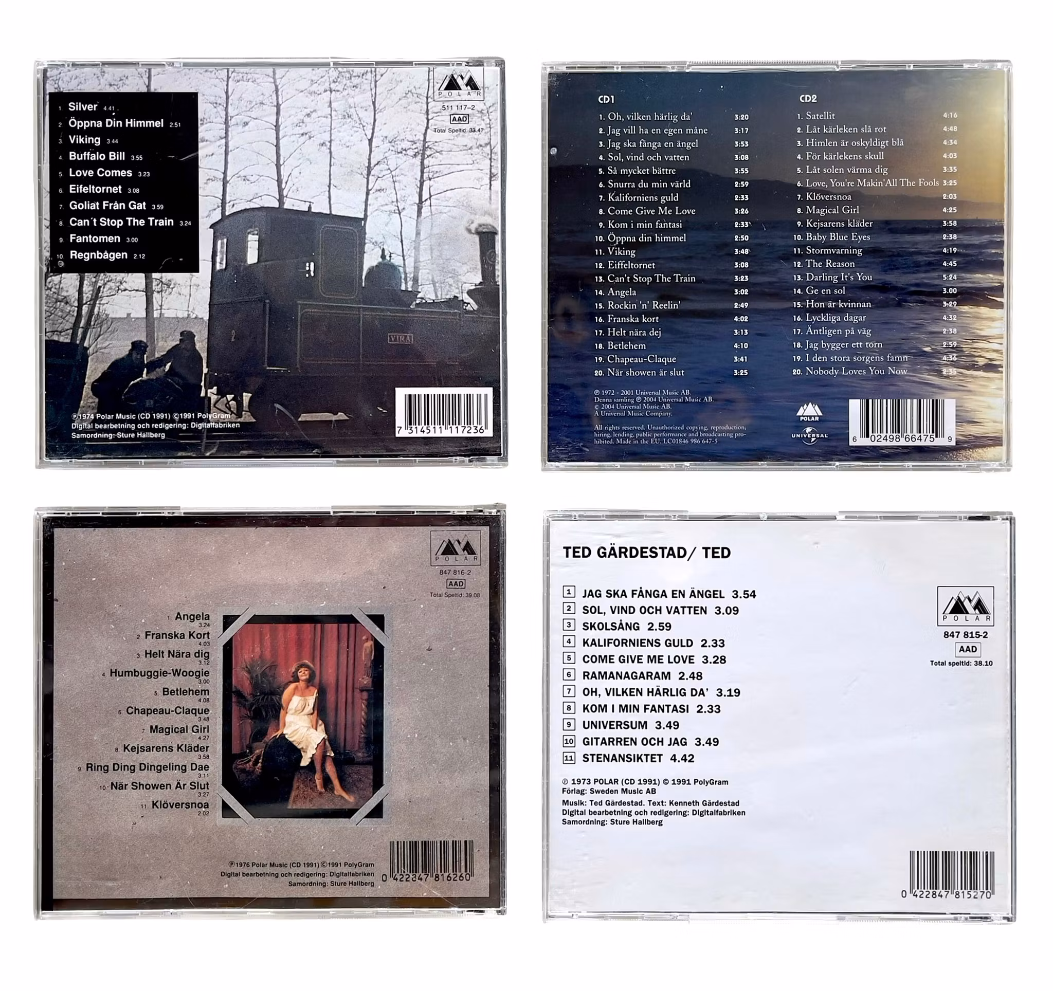 Ted Gärdestad - 4 CD (inkl. 2CD) - Samling - Topp skick