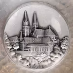 SIGG Sigal hand hammered 2 st fat - Basel Schweiz - Vintage aluminium - Spalentor & Münster