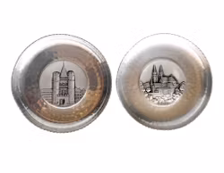 SIGG Sigal hand hammered 2 st fat - Basel Schweiz - Vintage aluminium - Spalentor & Münster