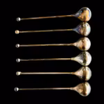 Vintage drink pinnar i nysilver - Design Piet Hein - ABSA Danmark (6 st)