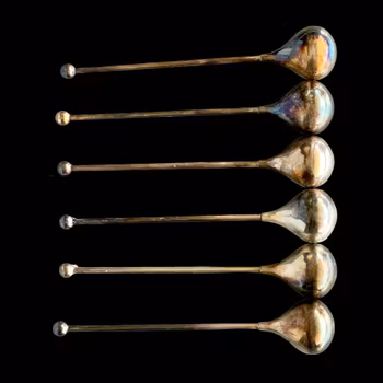 Vintage-juomatikut uushopeasta - Design Piet Hein - ABSA Tanska (6 kpl)