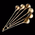 Vintage drink pinnar i nysilver - Design Piet Hein - ABSA Danmark (6 st)