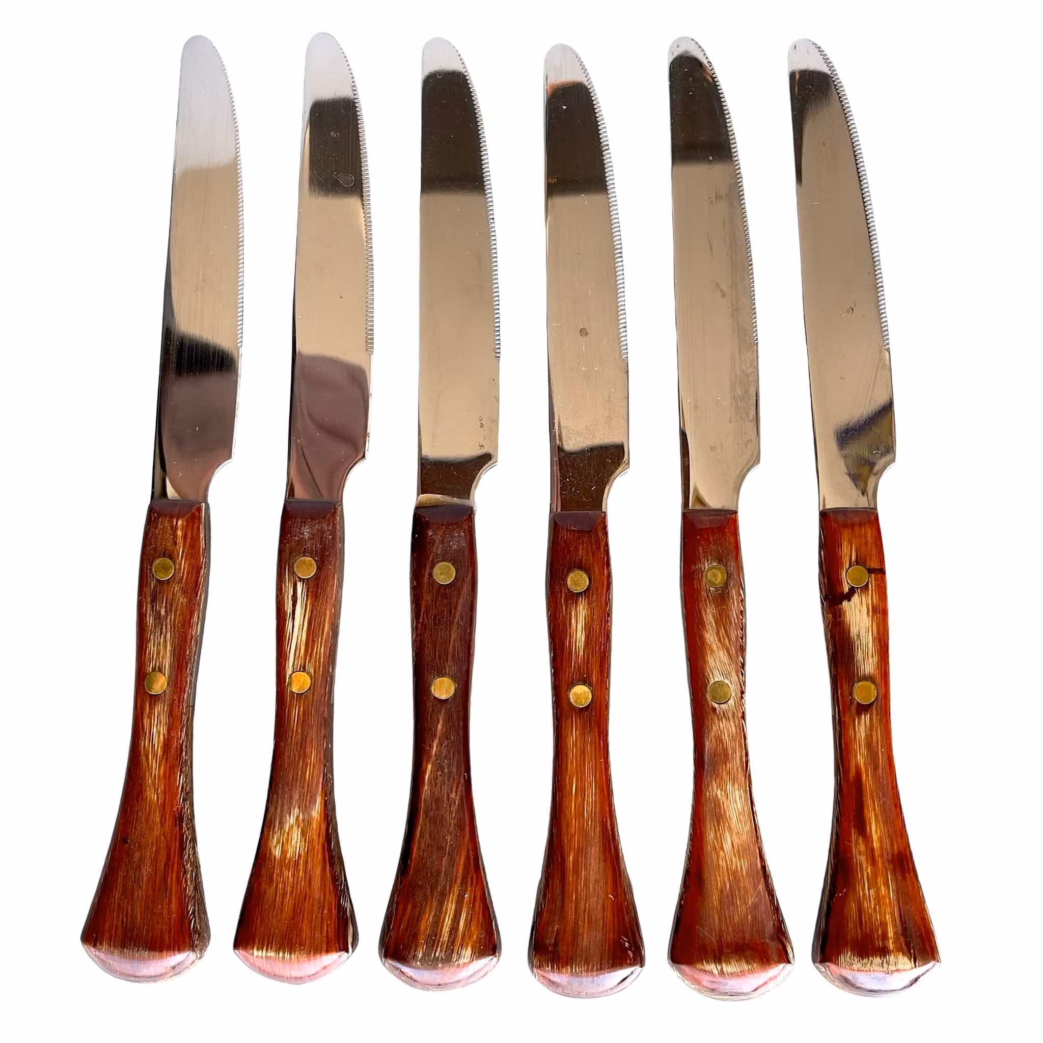 Vintage WMF bestickset 24 delar - Trähandtag / Rostfritt stål - Tyskland