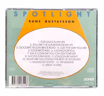 Rune Gustafsson - Spotlight (CD) - Svensk jazzgitarr