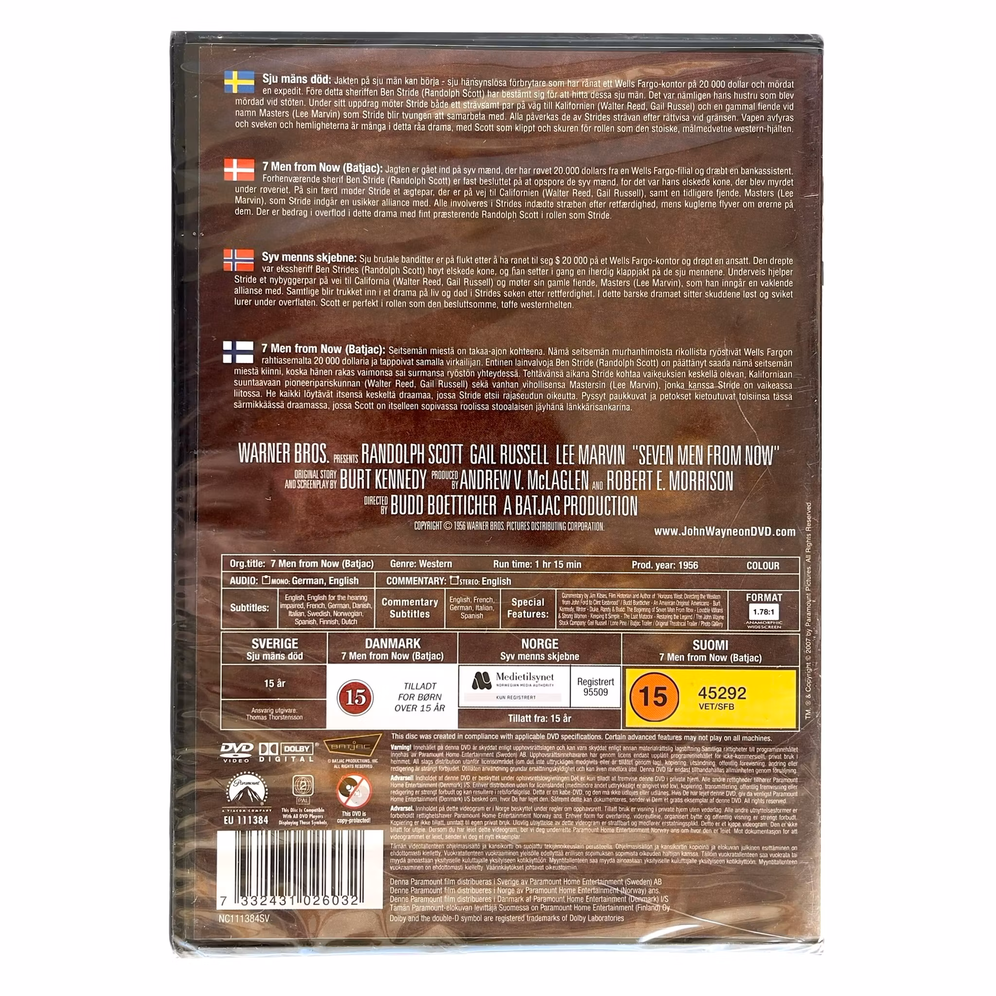 7 Men from Now (Inplastade DVD) - Special Collector's Edition - Klassisk western