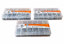 3 st Hard Head sortiment lådor - Ny/Inplastad - Muttrar, låsmuttrar & Låsbrickor