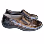 Ara komfort skor / loafers dam - krokopräglad lack - stl 39 (UK 6)