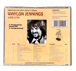 Waylon Jennings - Abilene (CD) Prestige Country Greats -sarja