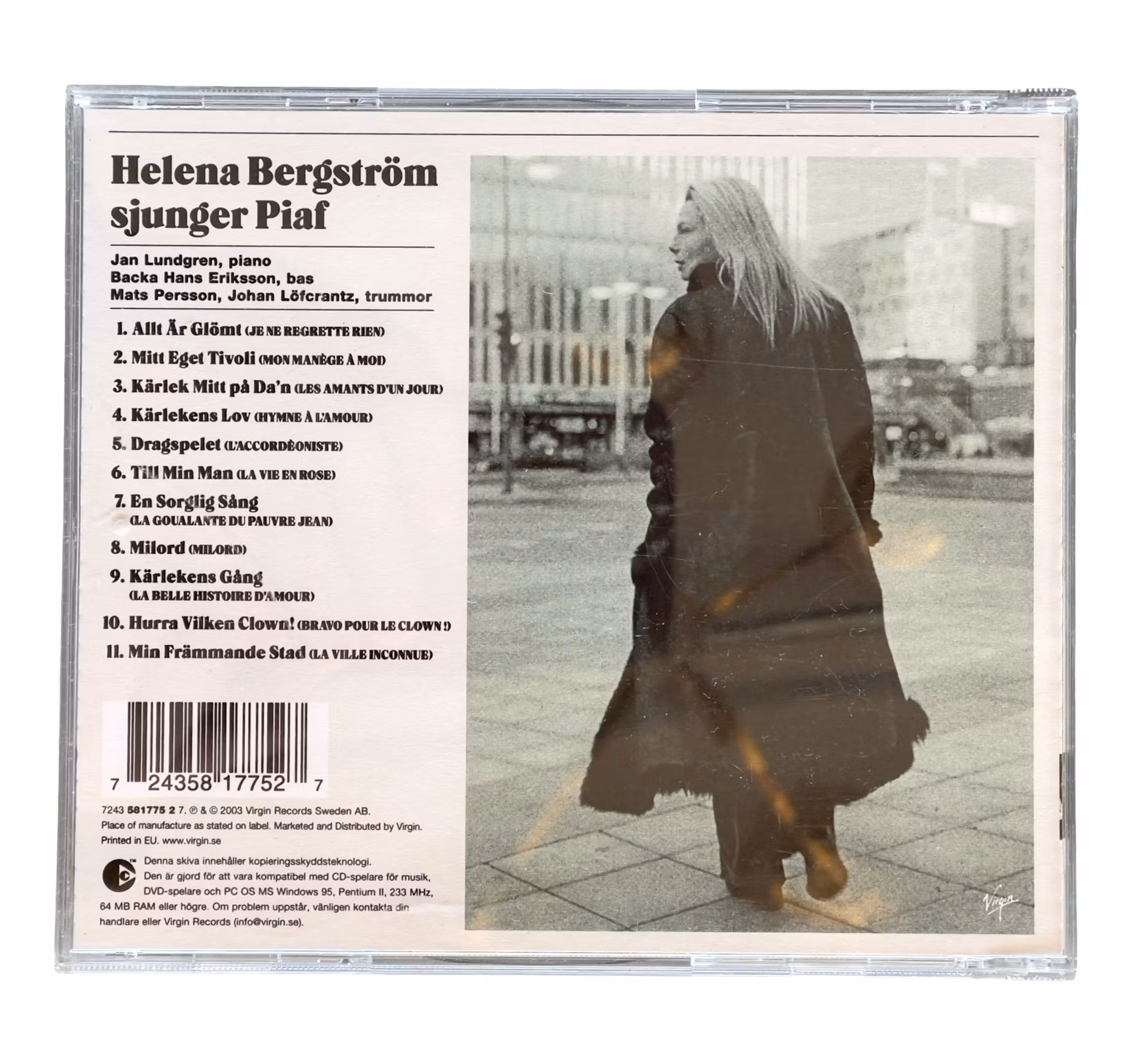 Helena Bergström sjunger Piaf - CD (2003) - Svensk utgåva