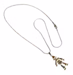 Vintage halsband med clown berlock - Stämplad SCO 925 silver