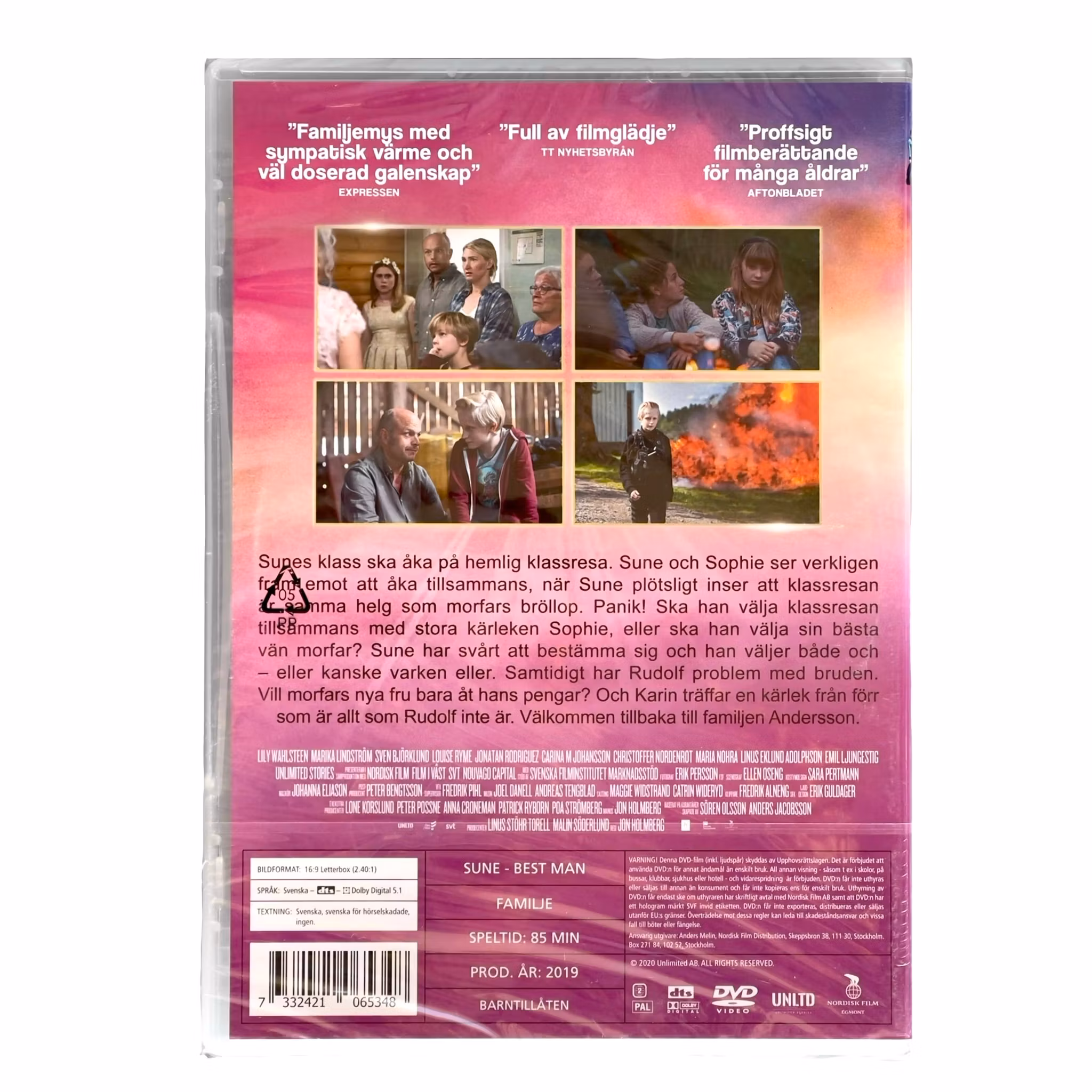 Sune Best Man - Inplastad / Oöppnade DVD - Rolig svensk familje film