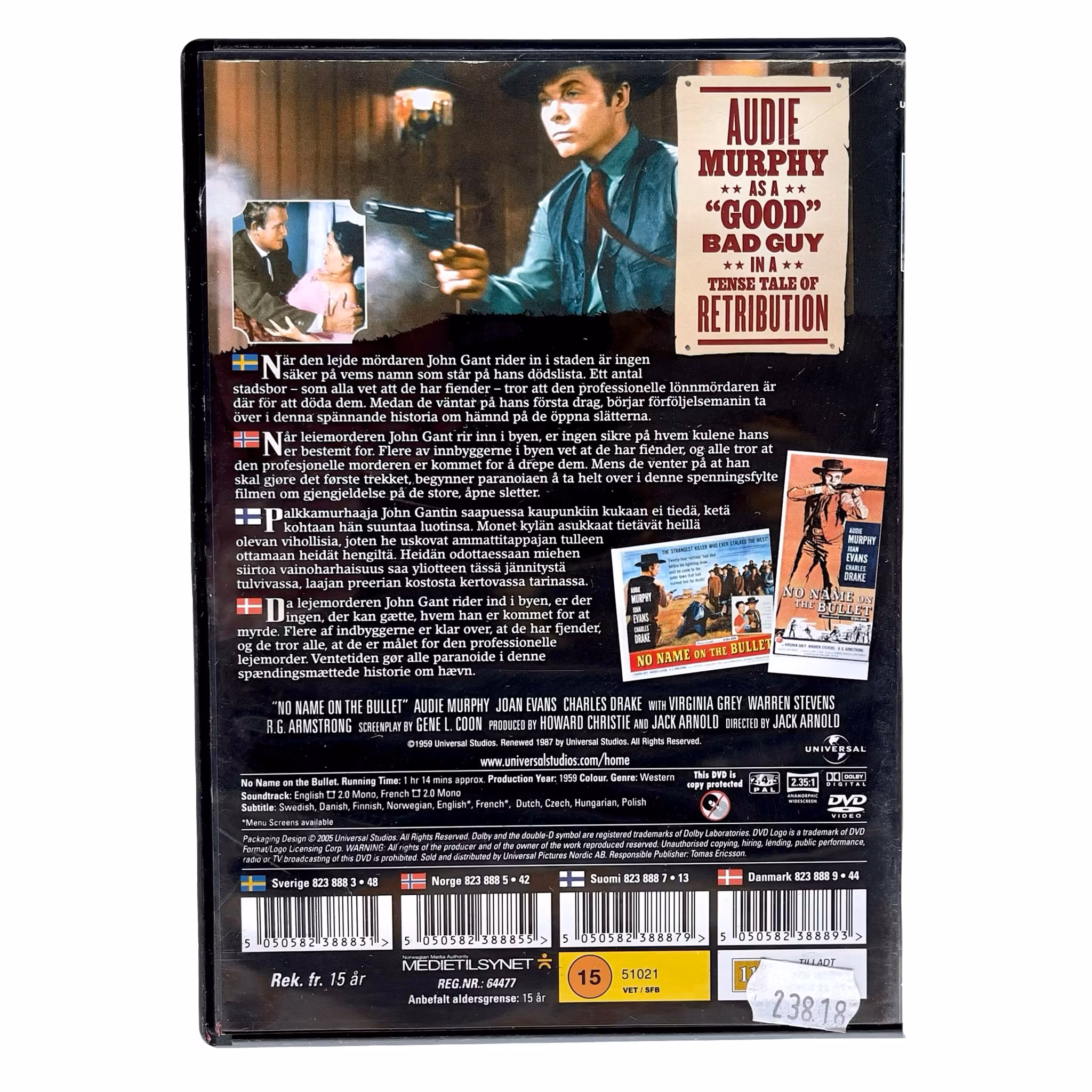 No Name on the Bullet (DVD) - Western classique avec Audie Murphy