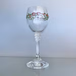 6 st juliga likörglas / snapsglas / dessertglas - Holly motiv