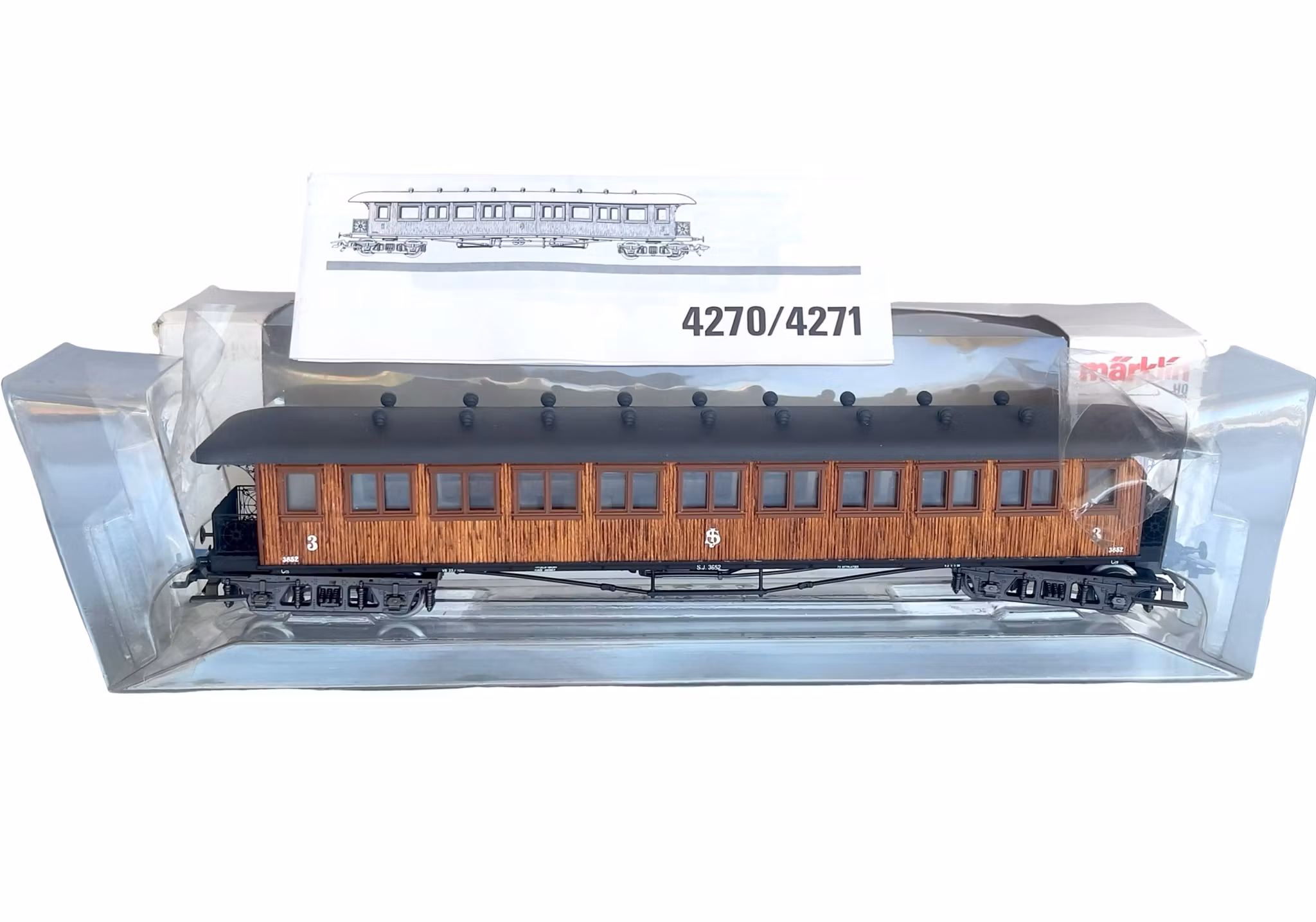 Märklin HO 4270 SJ Personvagn 3:e klass - Oanvänd / Samlarobjekt