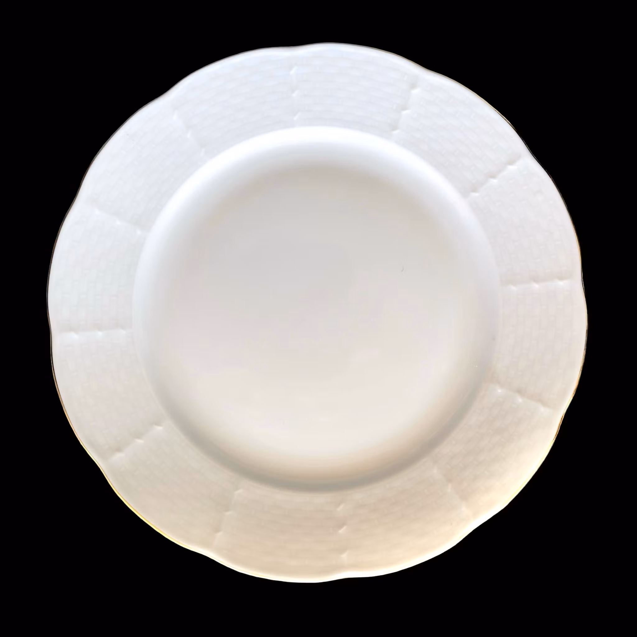 6 st eleganta Thun assietter - Czechoslovakia porslin med guldkant