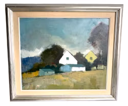 Arne Aspelin (1911-1990) Sverige - Oliemaleri på panel