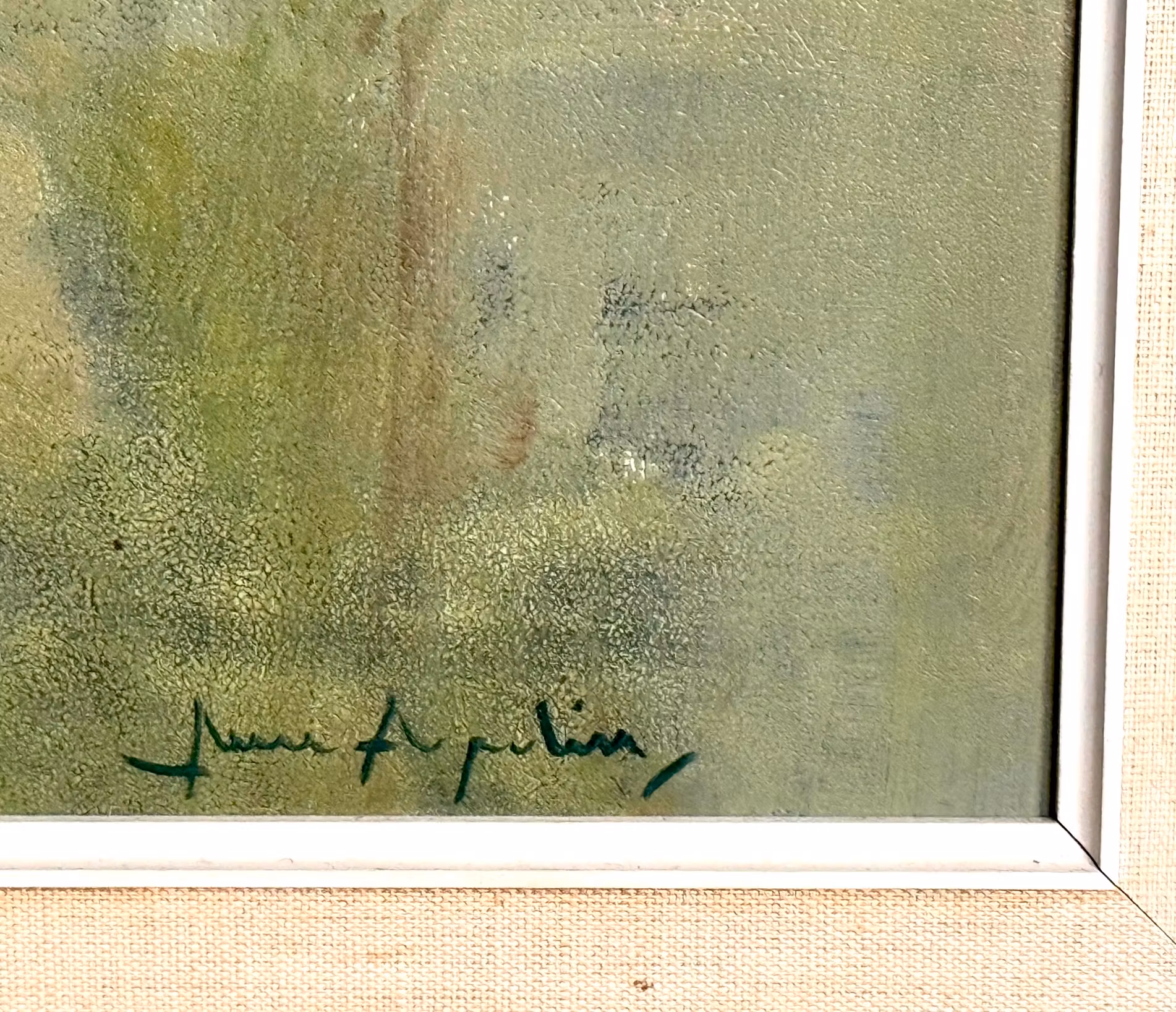 Arne Aspelin (1911-1990) Sverige - Oljemålning på pannå