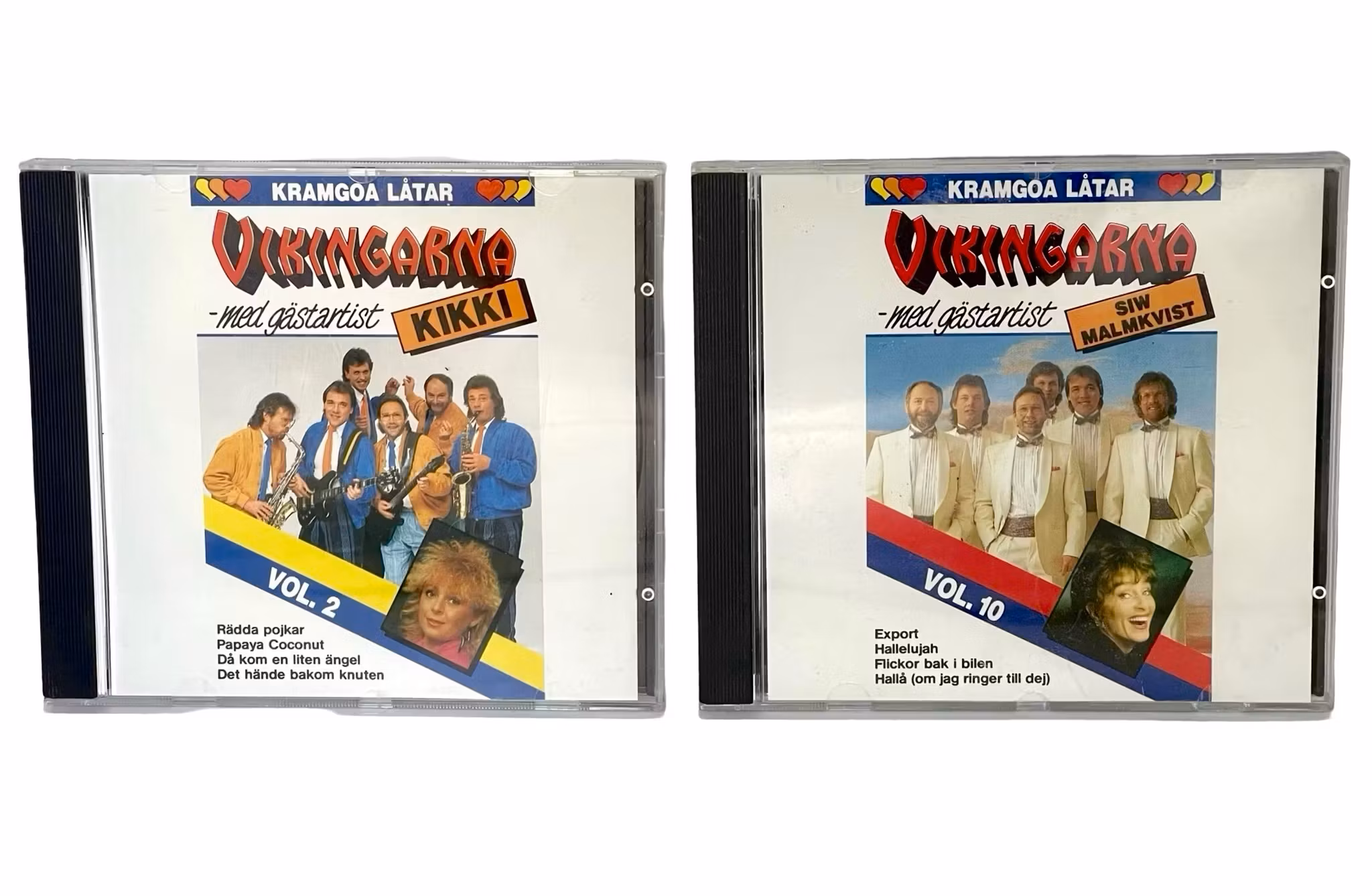 2 st CD - Vikingarna Med Gästartist Kikki & Siw, Kramgoa Låtar Vol. 2 & 10
