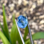 Naturlig London Blue Topas 3.20 ct - Exklusiv oval slipad - Fantastisk färg & lyster