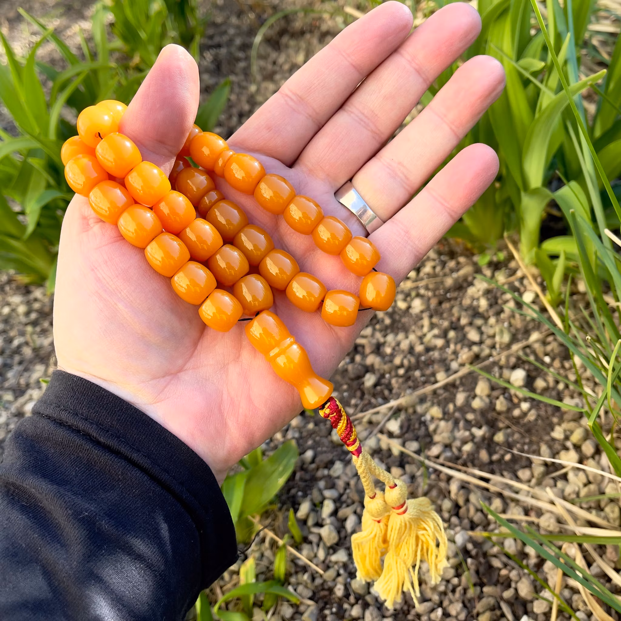 Vintage Tesbih i Bakelit - 33 pärlor - 66 g