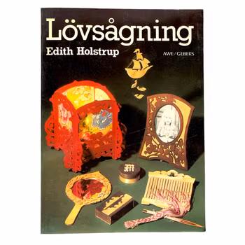 Vintage hobbybok - Lövsågning av Edith Holstrup