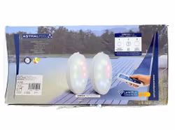 AstralPool LumiPlus Flexi RGB Wireless - Bassengbelysning med 2 LED-lamper og fjernkontroll