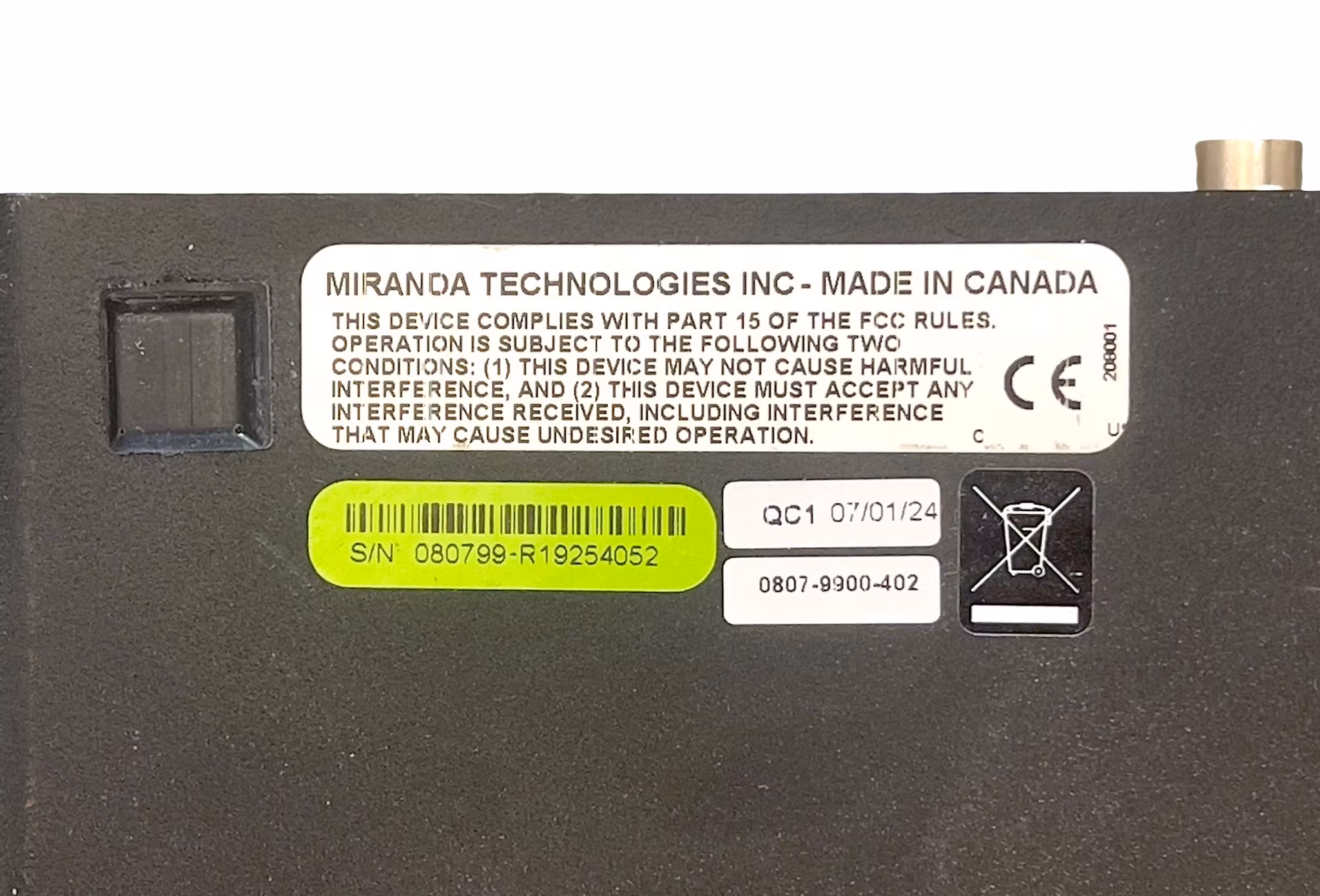 Miranda DVI Ramp² - Professionell SD/HD SDI till DVI scaler/konverterare