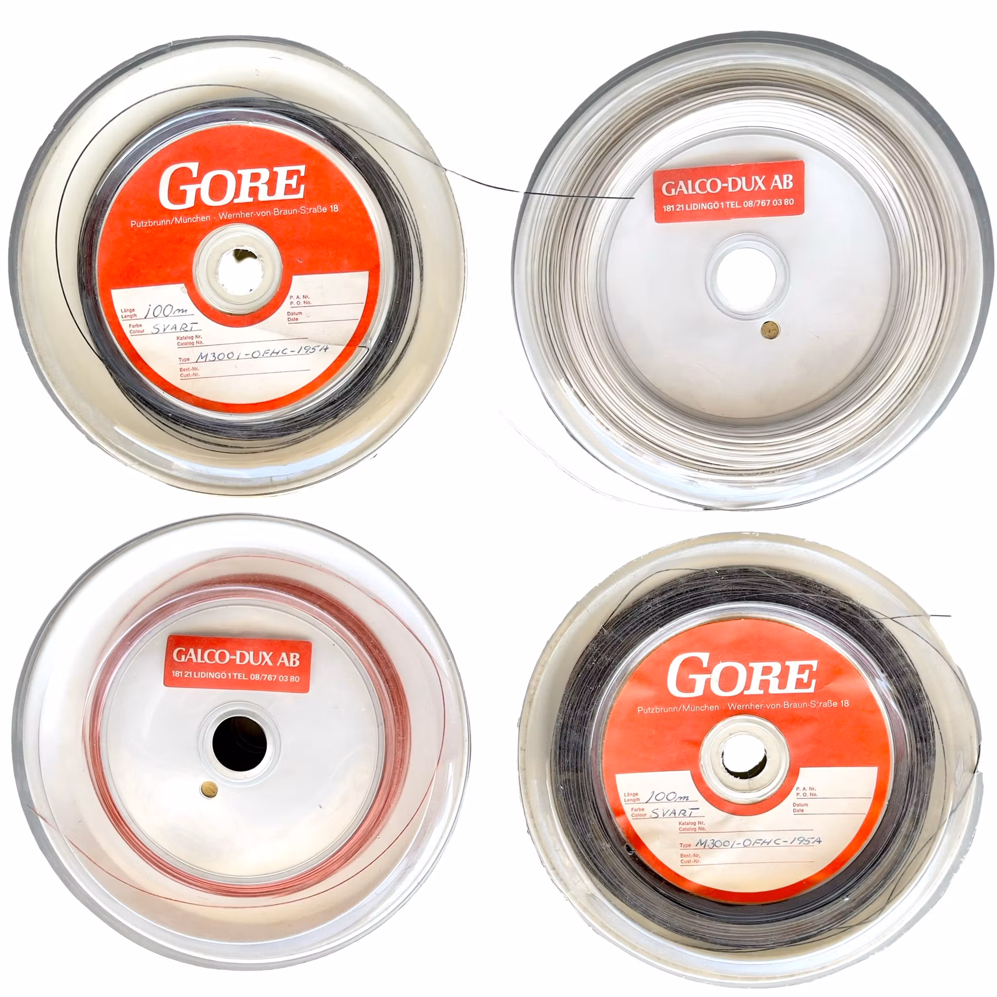 Profesjonelt ståltrådspakkesett - elektrisk pistol + Gore/Galco, Dux-tråd - komplett i eske