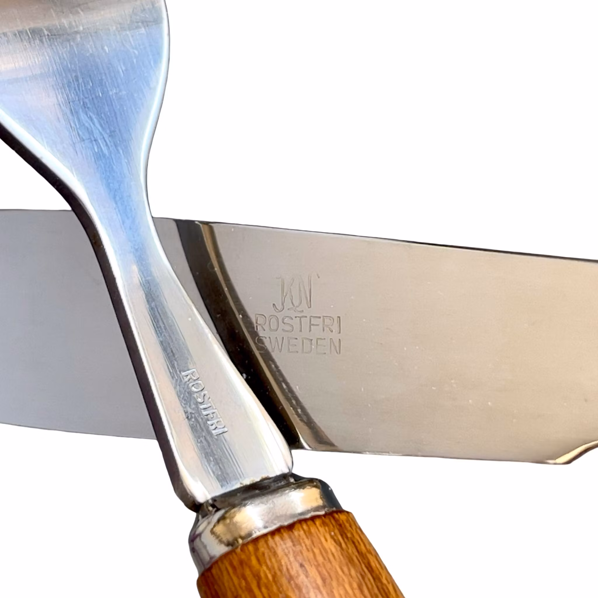 Smörgås bestick - Karlsson & Nilsson, Eskilstuna - Teak (16 delar)