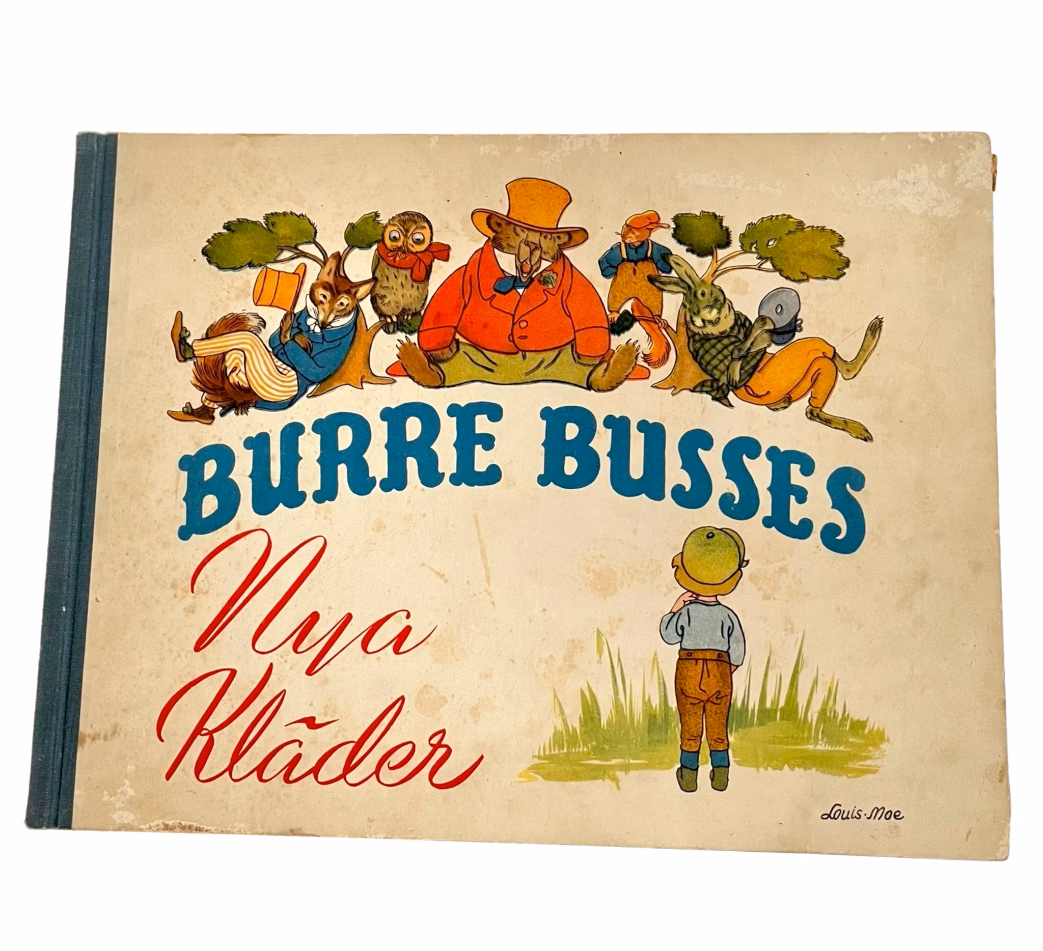 Burre Busses nya kläder - vintage barnbok (ca 1940-tal)