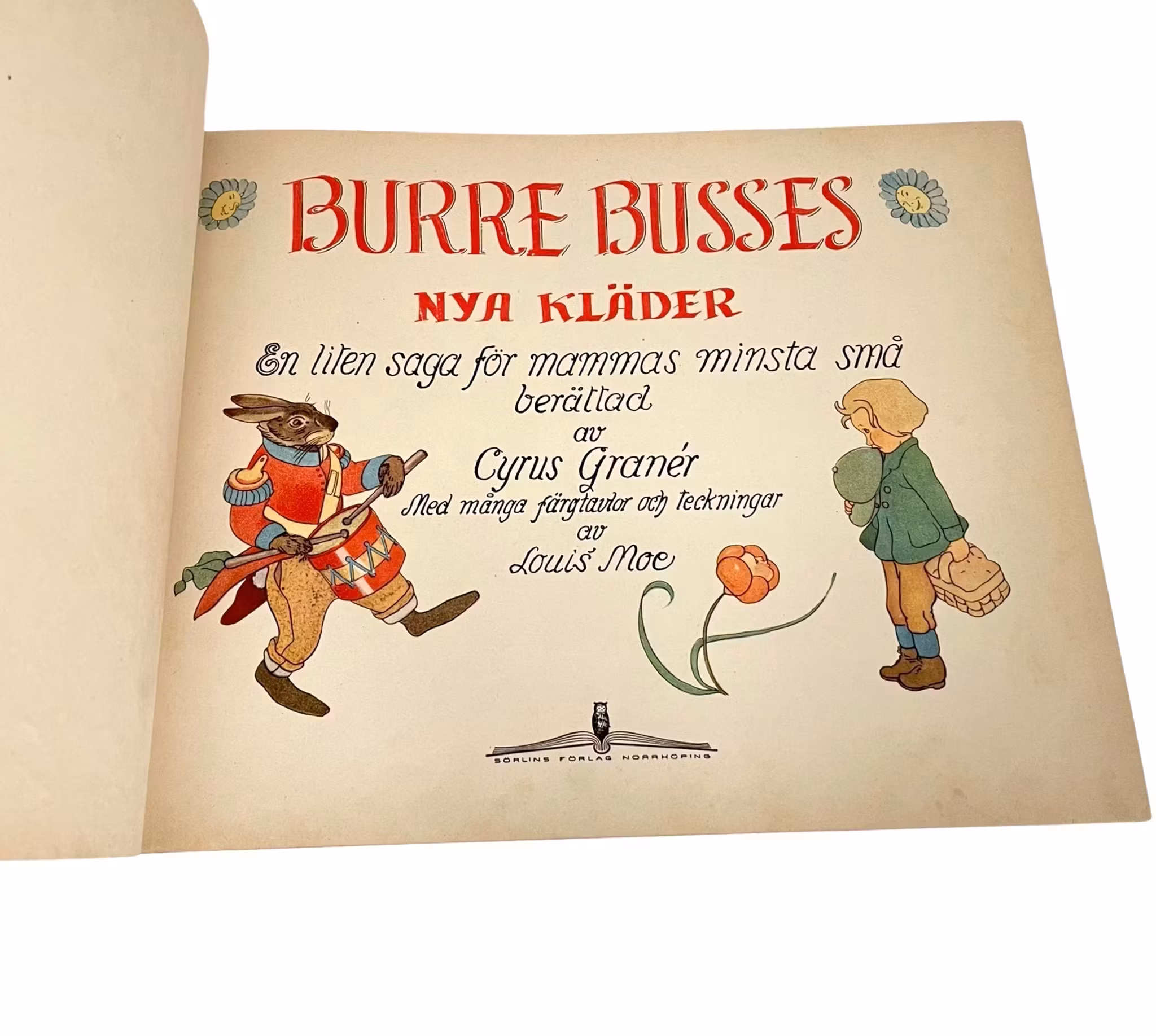 Burre Busses nya kläder - vintage barnbok (ca 1940-tal)