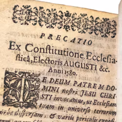 Antiek boek uit 1580 - Christianus II, Dux Saxoniae - Latijn - Saksen / Heilige Roomse Rijk