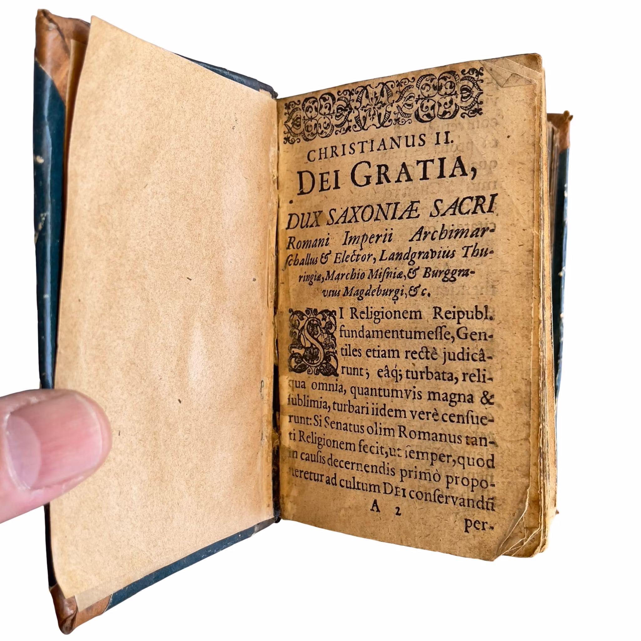 Antik bok från 1580 - Christianus II, Dux Saxoniae - Latin - Sachsen / Heliga romerska riket