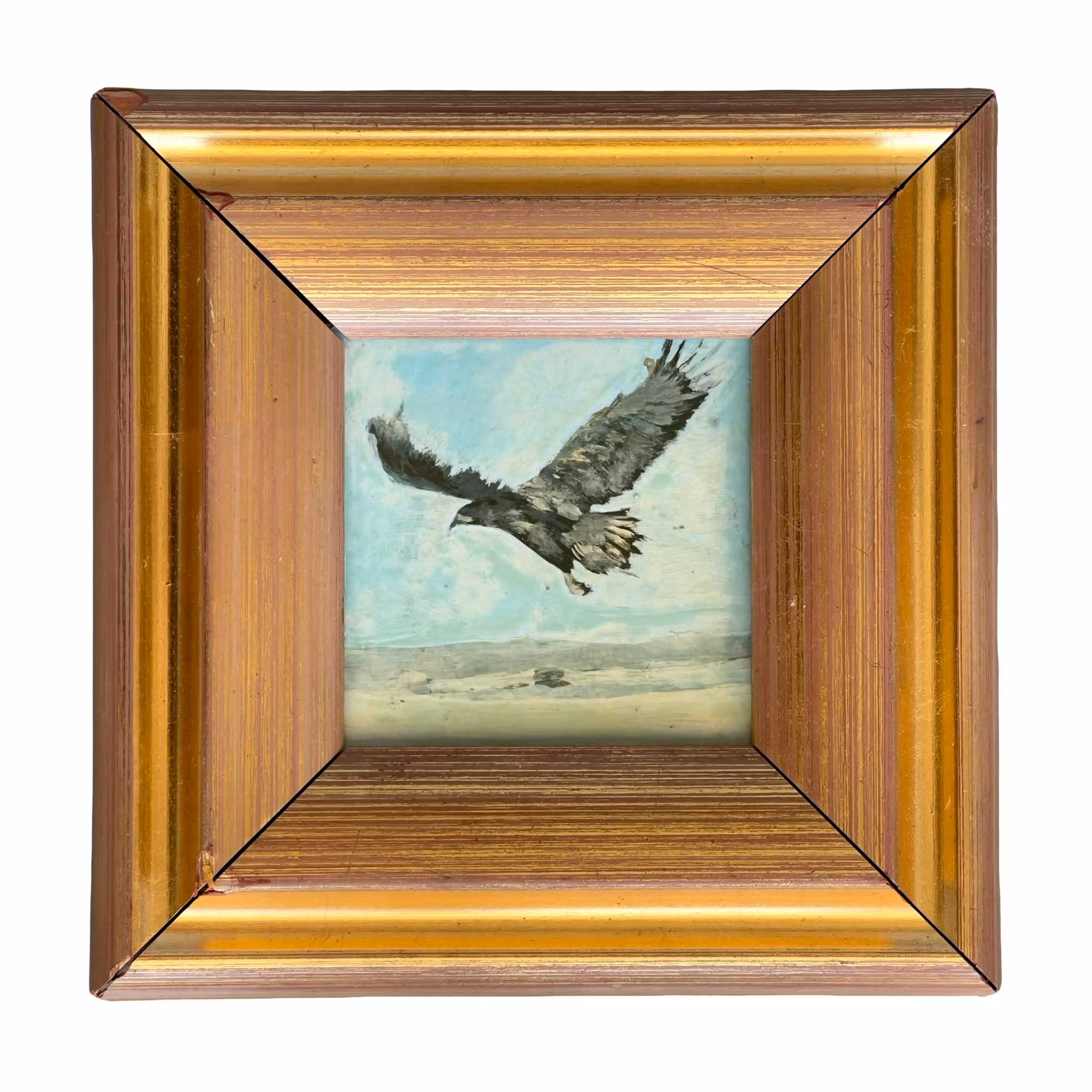 Eva Larsson, 1993 - Pintura al óleo - Águila en vuelo