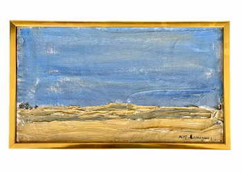 Nils Göran Brunner (1923-1986) - Olje på panel - Abstrakt maleri, signert