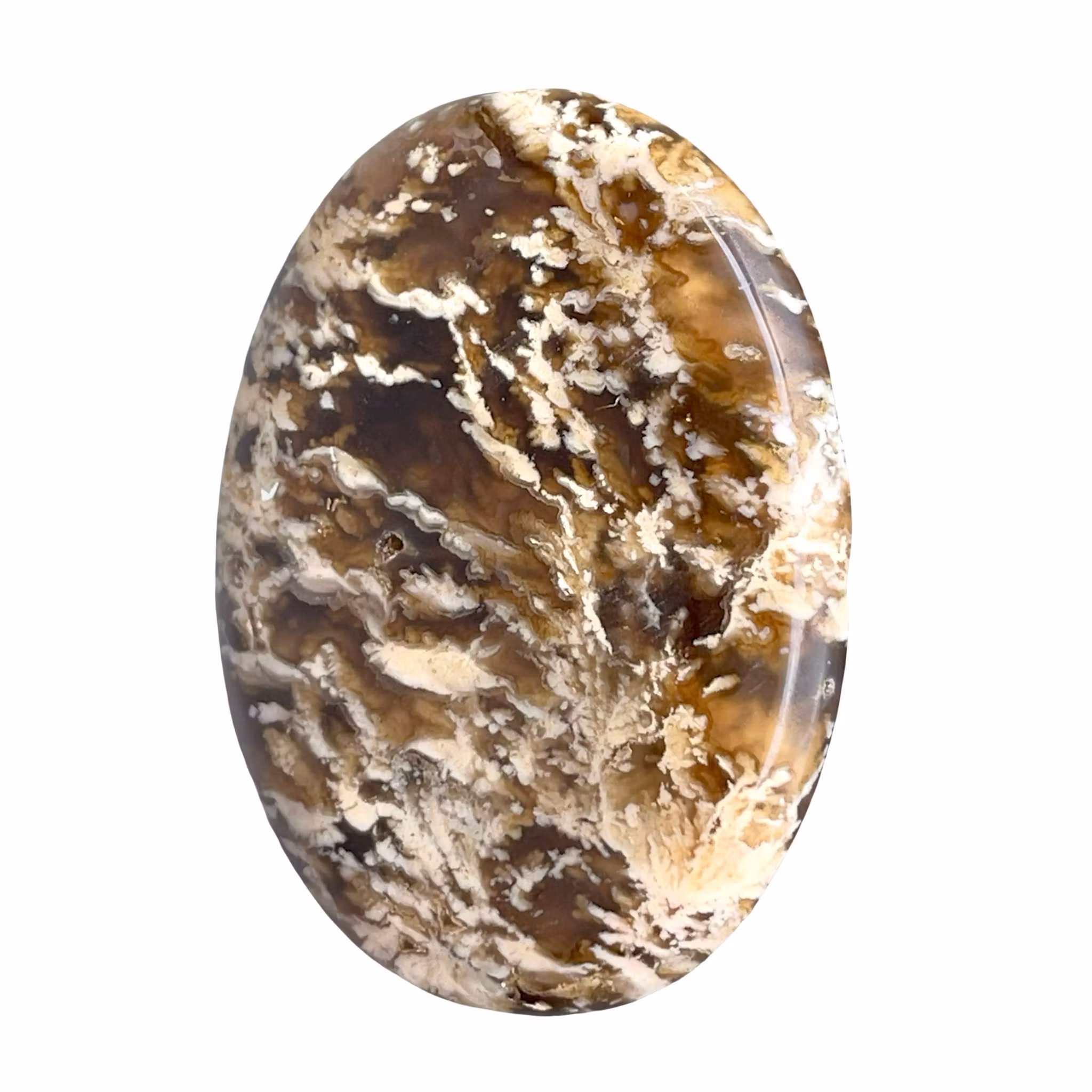 Stor Moss Agat / Plume Agat cabochon - 136 ct