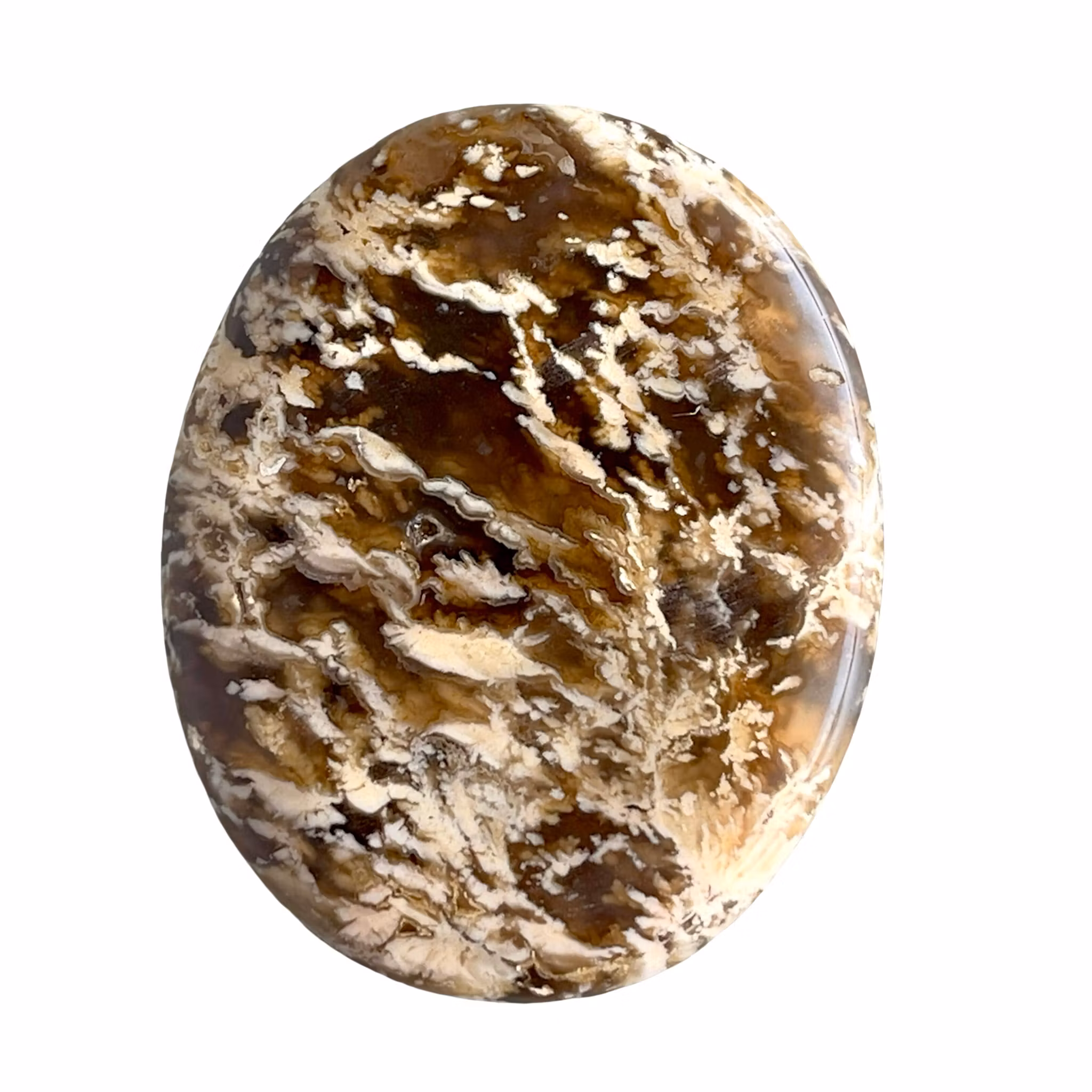 Stor Moss Agat / Plume Agat cabochon - 136 ct